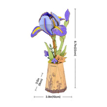 Afbeelding in Gallery-weergave laden, 3D Puzzel - Paarse Iris