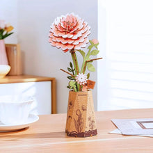 Afbeelding in Gallery-weergave laden, 3D Puzzel - Roze Dahlia Figured'Art
