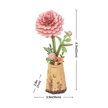 Afbeelding in Gallery-weergave laden, 3D Puzzel - Roze Dahlia