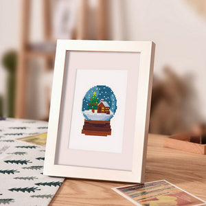 Mini Diamond Painting 15x20cm (2 stuks) - Zomer Smoothie en Winter Sneeuwbol