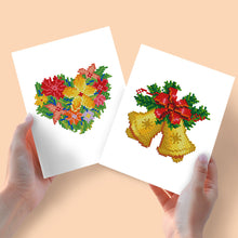 Afbeelding in Gallery-weergave laden, Mini Diamond Painting 15x20cm (2 stuks) - Kerstklokken en Boeketten