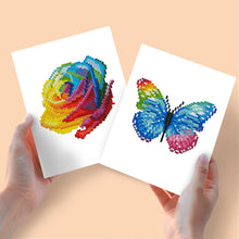 Afbeelding in Gallery-weergave laden, Mini Diamond Painting 15x20cm (2 stuks) - Kerstcadeaus en Kleurrijke Silhouet