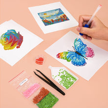 Afbeelding in Gallery-weergave laden, Mini Diamond Painting 15x20cm (2 stuks) - Kerstcadeaus en Gekleurde Silhouet