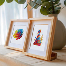 Afbeelding in Gallery-weergave laden, Mini Diamond Painting 15x20cm (2 stuks) - Kerstcadeaus en Gekleurde Silhouet