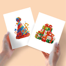 Afbeelding in Gallery-weergave laden, Mini Diamond Painting 15x20cm (2 stuks) - Dranken en Feestelijke Kronen