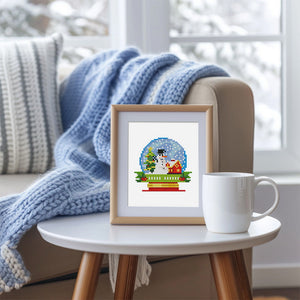 Mini Diamond Painting 15x20cm (2 stuks) - Zomer en Winter