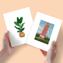 Afbeelding in Gallery-weergave laden, Mini Diamond Painting 15x20cm (2 stuks) - Natuur en Architectuur