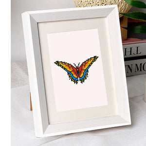 Mini Diamond Painting 15x20cm (2 stuks) - Vlinder en Vogel