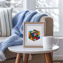 Afbeelding in Gallery-weergave laden, Mini Diamond Painting 15x20cm (2 stuks) - Rubiks Kubus en Klassieke Schilderij