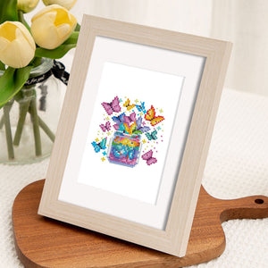 Mini Diamond Painting 15x20cm (2 stuks) - Kunst Fantasie van Zeemeermin