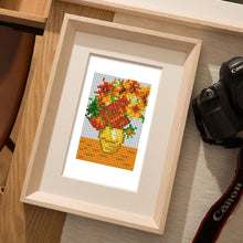 Afbeelding in Gallery-weergave laden, Mini Diamond Painting 15x20cm (2 stuks) - Zonsondergang en Bloemen
