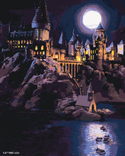 Afbeelding in Gallery-weergave laden, Schilderen op Nummer - Harry Potter - Hogwarts kasteel bij nacht