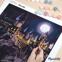 Afbeelding in Gallery-weergave laden, Schilderen op Nummer - Harry Potter - Hogwarts kasteel bij nacht