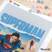 Afbeelding in Gallery-weergave laden, Schilderen op Nummer - Superman met skyline