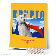 Afbeelding in Gallery-weergave laden, Schilderen op Nummer - Superman - Krypto met skyline