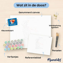 Afbeelding in Gallery-weergave laden, Schilderen op Nummer - Superman - Krypto met “S”-schild