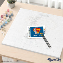 Afbeelding in Gallery-weergave laden, Schilderen op Nummer - Superman - Krypto met “S”-schild