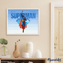 Afbeelding in Gallery-weergave laden, Schilderen op Nummer - Superman vliegend in de lucht
