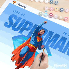 Afbeelding in Gallery-weergave laden, Schilderen op Nummer - Superman vliegend in de lucht