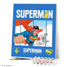 Afbeelding in Gallery-weergave laden, Schilderen op Nummer - Superman vliegend met Krypto