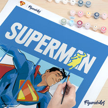 Afbeelding in Gallery-weergave laden, Schilderen op Nummer - Rennende Superman