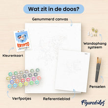 Afbeelding in Gallery-weergave laden, Schilderen op Nummer - Superman - Vliegende Krypto
