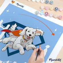 Afbeelding in Gallery-weergave laden, Schilderen op Nummer - Superman - Vliegende Krypto