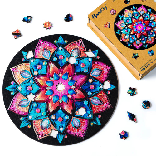 Houten Puzzel volwassenen - Mandala Kaleidoscoop