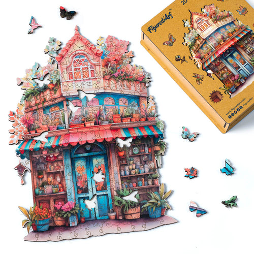 Houten Puzzel volwassenen - Fantasierijke Bloemist