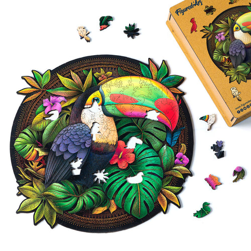 Houten Puzzel volwassenen - Tropische Toekan