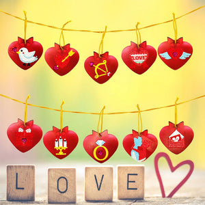 Kerstboom Ornament Liefde Set van 10 stuks