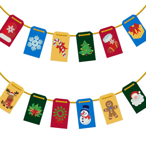 Kerstboomornament met LED-lichten Set van 10 stuks