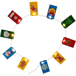 Kerstboomornament met LED-verlichting Set van 10 stuks
