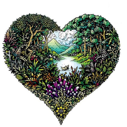 Houten Puzzel - Natuur Hart