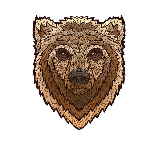 Houten Puzzel - Bruine Beer