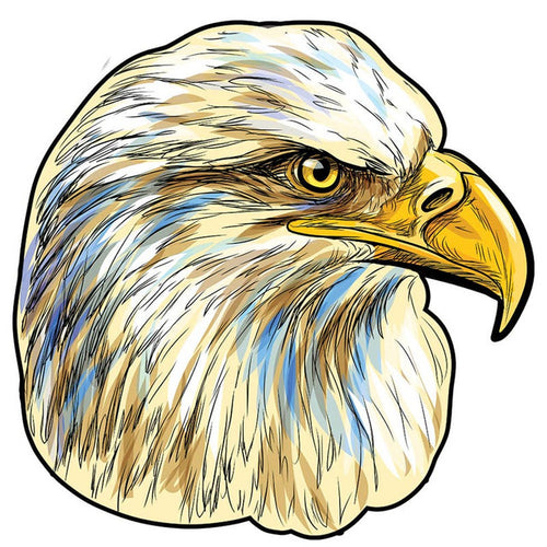 Houten Puzzel - Geprofileerde Adelaar