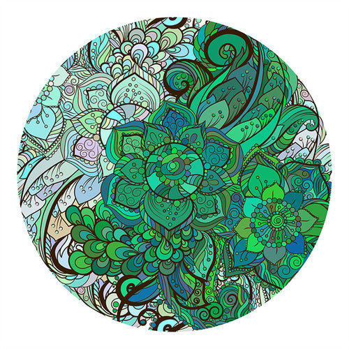 Houten Puzzel - Groene Bloemen