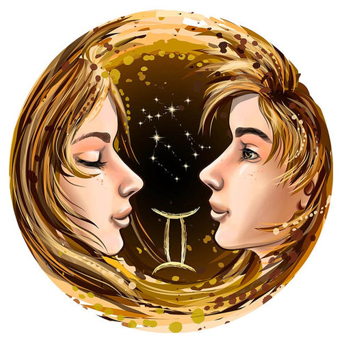 Houten Puzzel - Tweelingen van Gemini