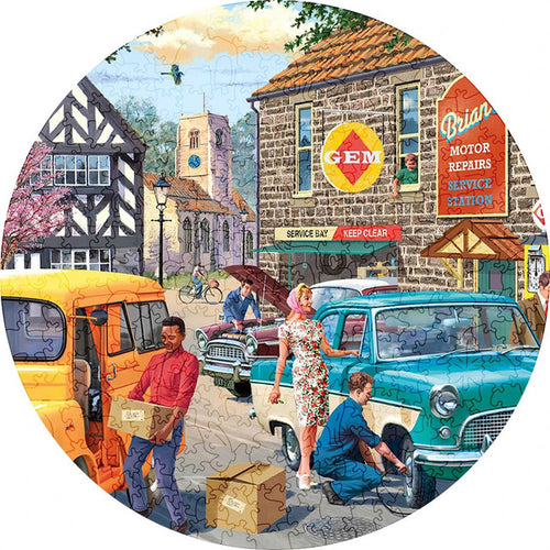 Houten Puzzel - Retro Stad