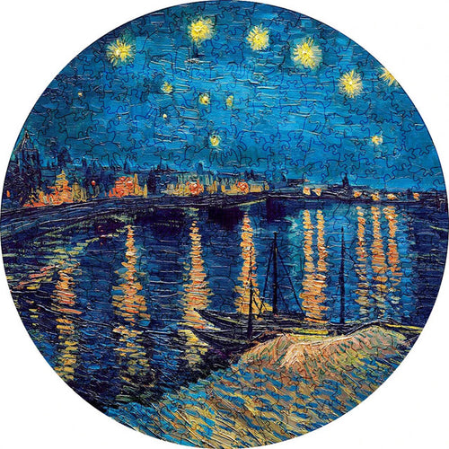 Houten Puzzel - Sterrenlichte Wateren