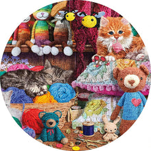 Afbeelding in Gallery-weergave laden, Houten Puzzel - Een Kattenwieg
