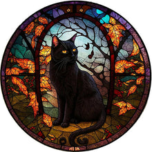 Afbeelding in Gallery-weergave laden, Houten Puzzel - Majestueuze Middernachtkat