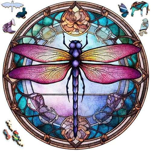 Houten Puzzel - Koele Libel