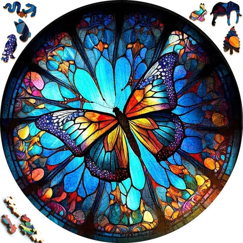 Houten Puzzel - Oceaan Vlinder