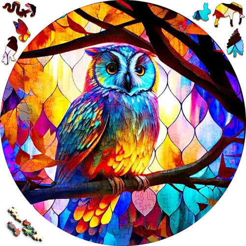 Houten Puzzel - Focus Uil