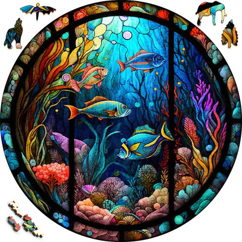 Houten Puzzel - Aquarium