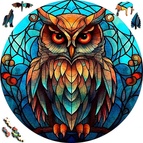 Houten Puzzel - Bruine Uil