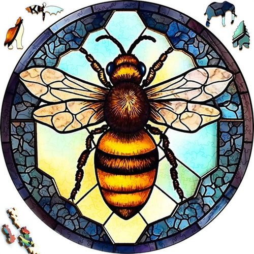 Houten Puzzel - Ochtendbij