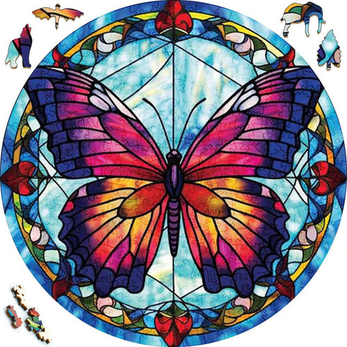 Houten Puzzel - Ochtendvlinder