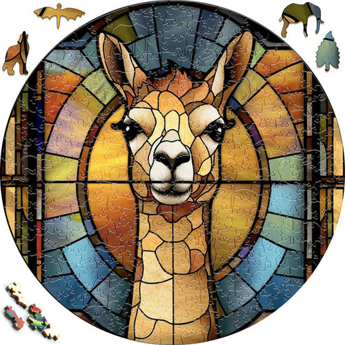 Houten Puzzel - Lama